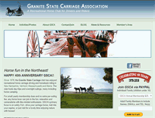 Tablet Screenshot of granitestatecarriage.org